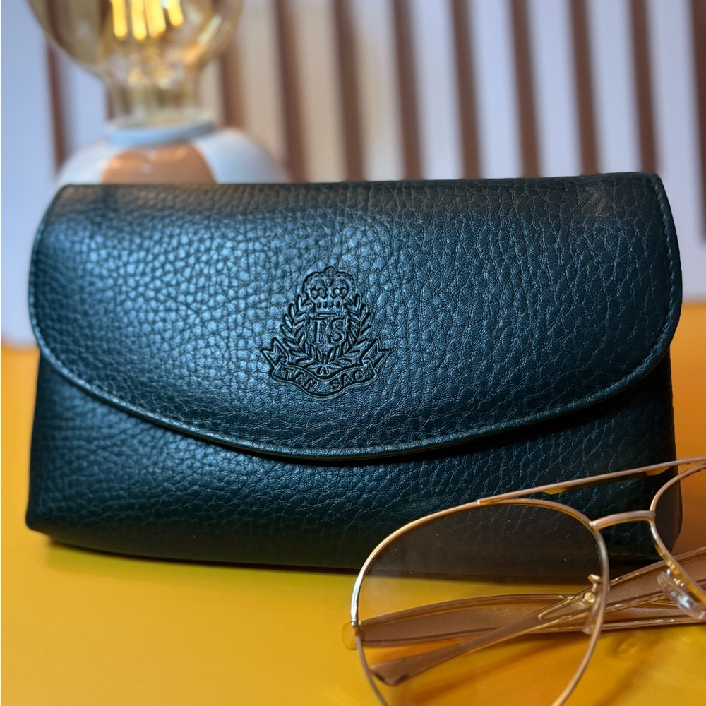 Tan Sac Forest Green Wallet/Clutch